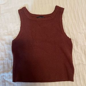 Kendall and Kylie crop top from pacsun, brown , size Xs